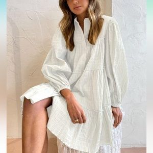 NWT Roiii Women's Casual Long Sleeve Dress Size M